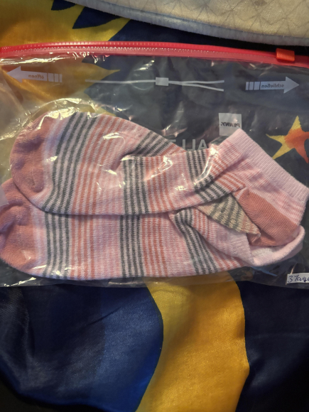 Süße getragene Socken