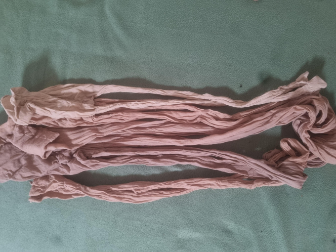 Getragene nylon Strumpfhosen