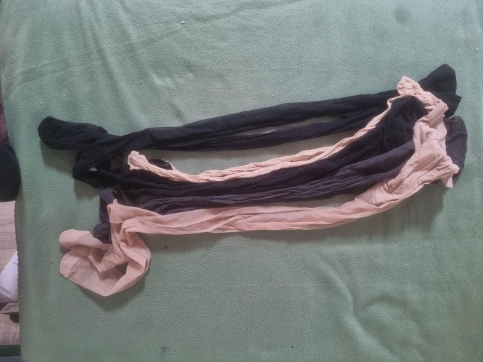 Getragene nylon Strumpfhosen