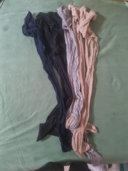 Getragene nylon Strumpfhosen