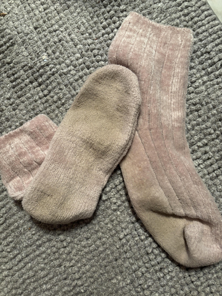 Getragene Socken