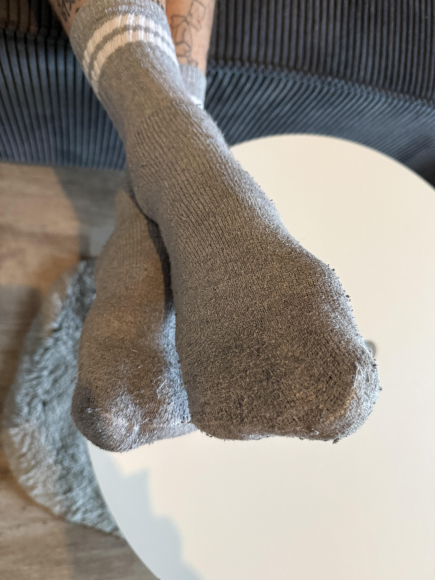 Getragene Männer Socken